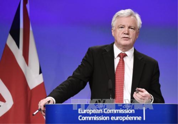 Bộ trưởng phụ trách Brexit của Anh David Davis. Ảnh: AFP/TTXVN